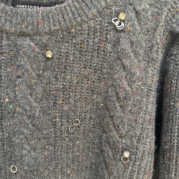 Something Navy Embellished Sweater - Picture 4 of 4